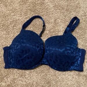 Blue leopard bra